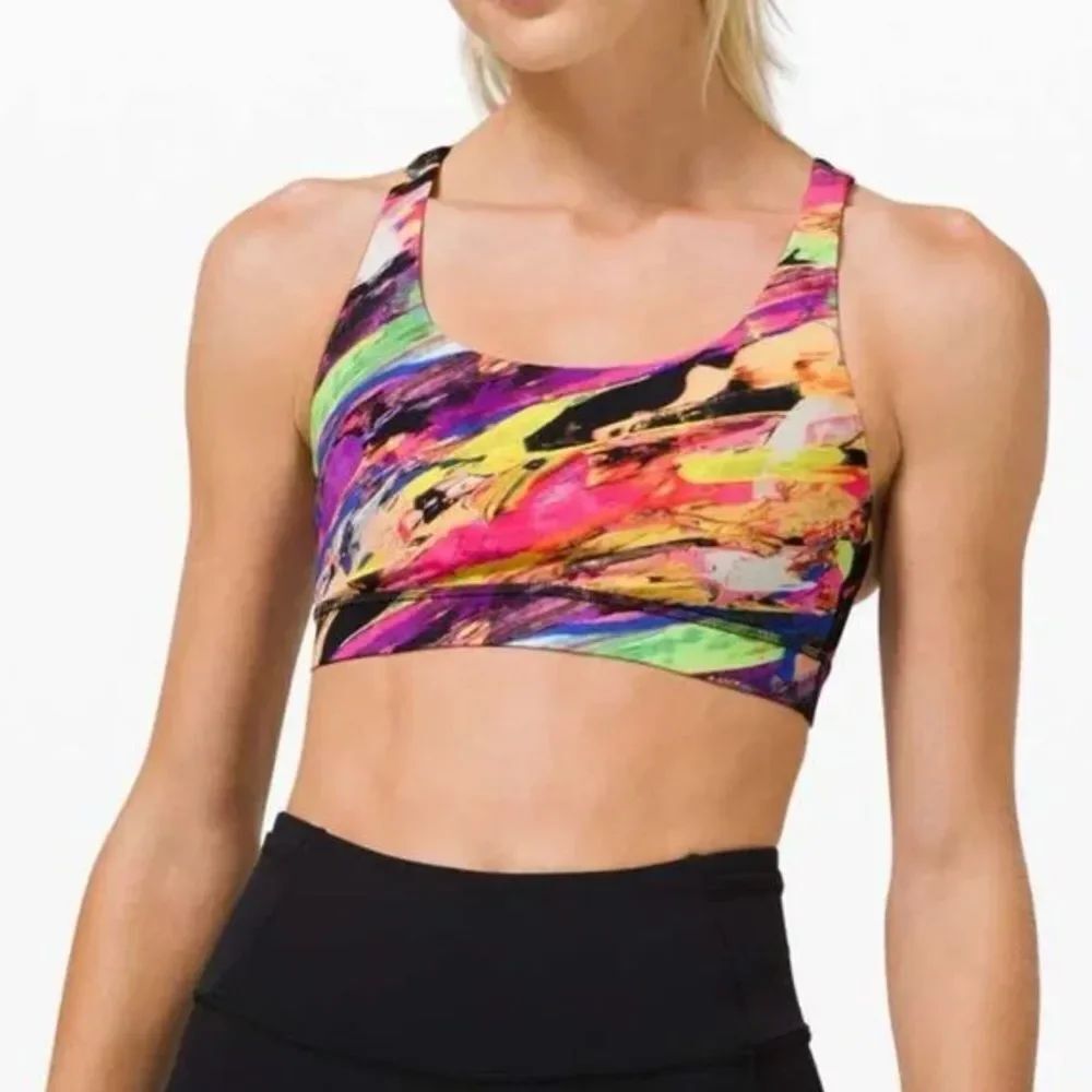 lululemon athletica Multicolor Abstract Sports Bra